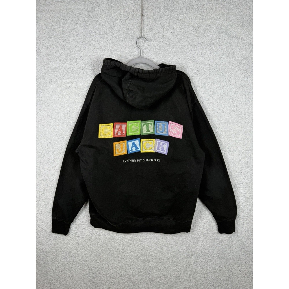 Travis Scott x Cactus Jack  Anything But Child's Play Hoodie Size L Black